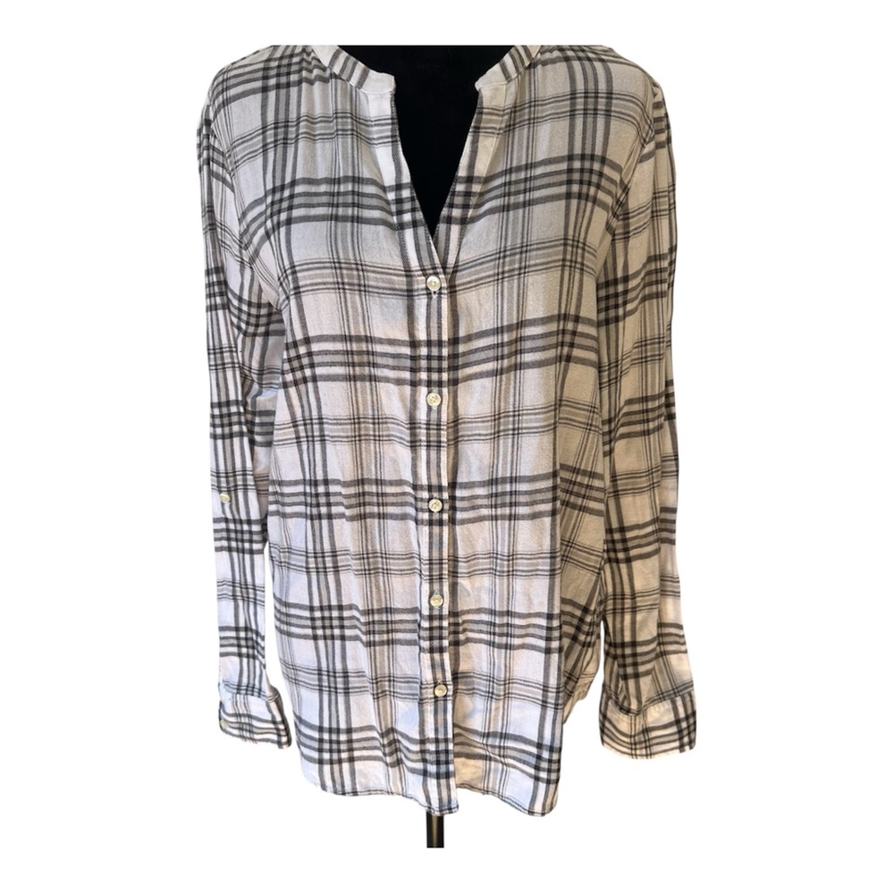 Calvin Klein Jeans‎ Plaid Top Large
